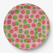 Guava Fruit Pattern Papieren Bordje (Voorkant)
