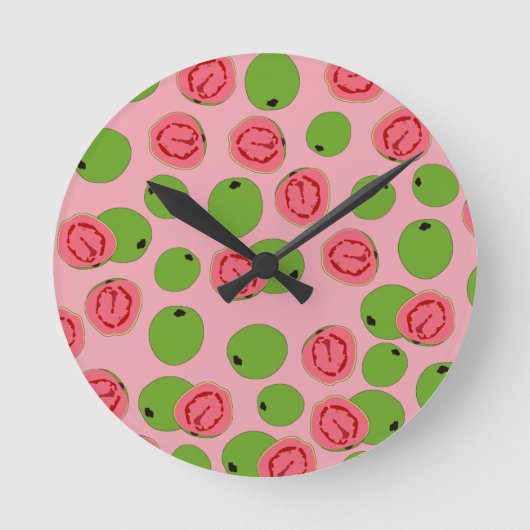 Guava Fruit Pattern Ronde Klok (Voorkant)