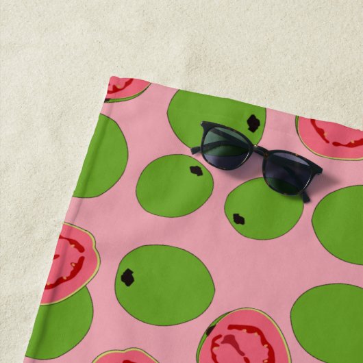 Guava Fruit Pattern Strandlaken (In situ)