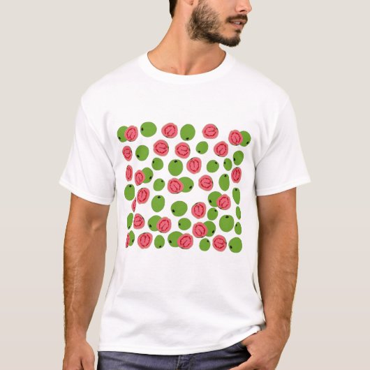 Guava Fruit Pattern T-shirt (Voorkant)