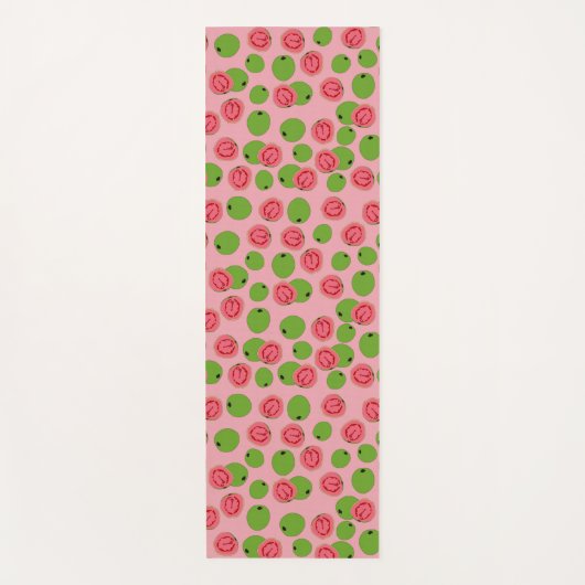Guava Fruit Pattern Yogamat (Voorkant)