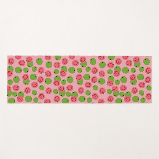 Guava Fruit Pattern Yogamat (Voorkant (horizontaal))