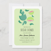 Guava Fruit Roze Groen Bruidsfeest Kaart (Voorkant)