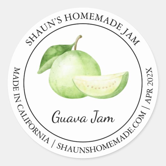Guava Jam Modern label (Voorkant)