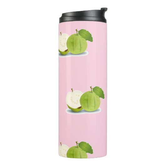 Guava on pink thermosbeker (Gedraaid links)
