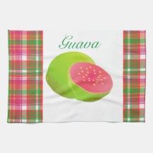 Guava plaid Kitchen Towels