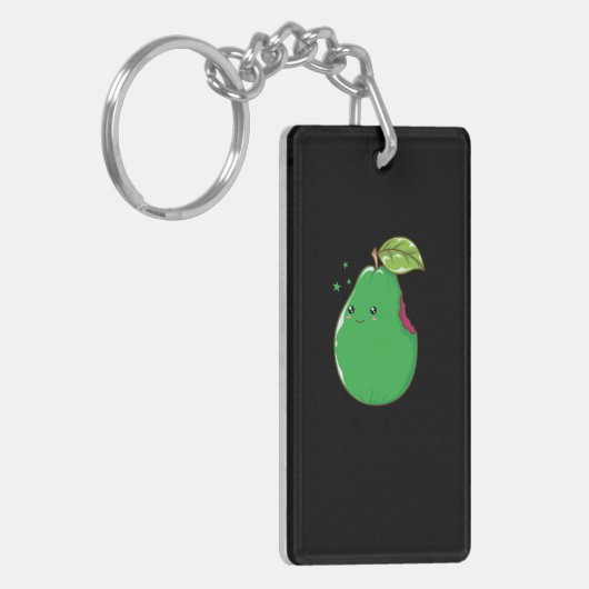 Guave Guava Frucht Sleutelhanger (Voorkant Links)