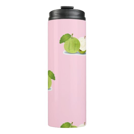 Guave op roze thermosbeker (Voorkant)