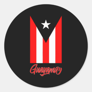 Guayama Stad Puerto Rico Vlag S Ronde Sticker