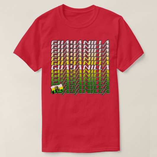 Guayanilla Cascade tekst 3 T-shirt (Design voorkant)