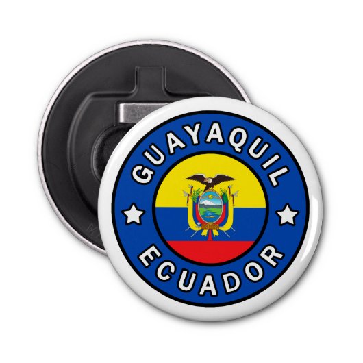 Guayaquil Ecuador Button Flesopener (Voorkant)
