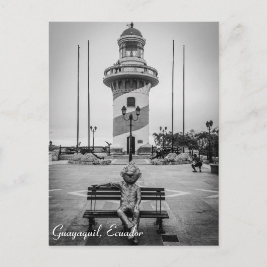 Guayaquil, Ecuador Cerro Santa Ana Briefkaart (Voorkant)