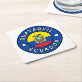 Guayaquil Ecuador Kartonnen Onderzetters (Schuin)