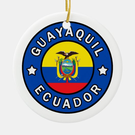 Guayaquil Ecuador Keramisch Ornament (Voorkant)