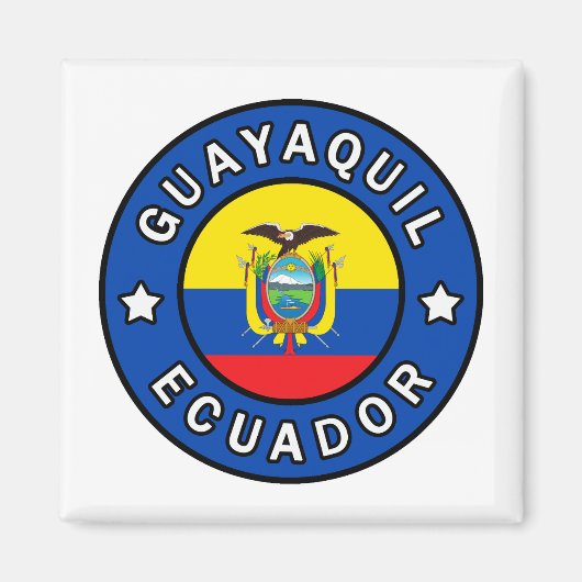 Guayaquil Ecuador Magneet (Voorkant)
