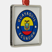 Guayaquil Ecuador Metalen Ornament (Rechts)
