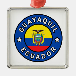 Guayaquil Ecuador Metalen Ornament