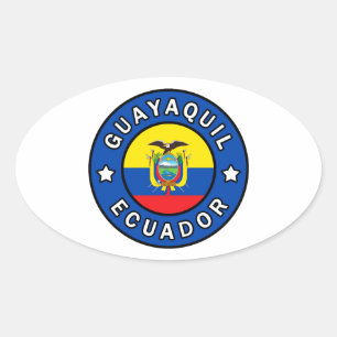 Guayaquil Ecuador Ovale Sticker