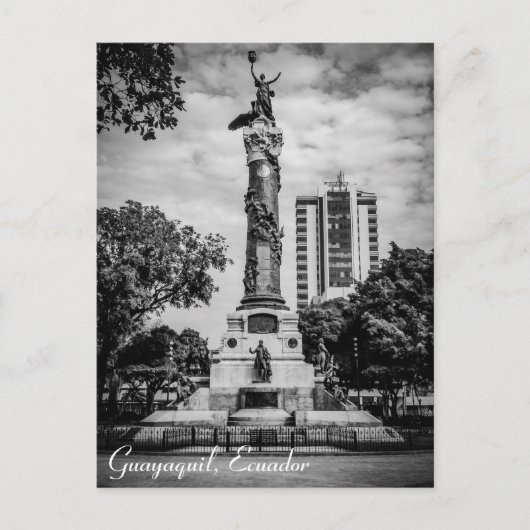 Guayaquil, Ecuador Parque Centenario Briefkaart (Voorkant)