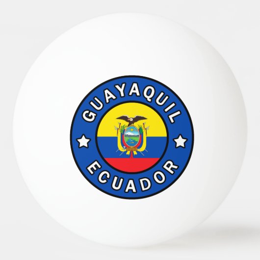 Guayaquil Ecuador Pingpongbal (Voorkant)