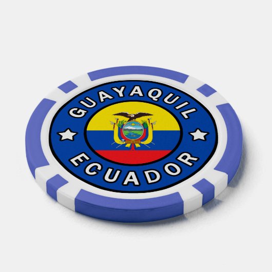 Guayaquil Ecuador Poker Chips (Enkel)