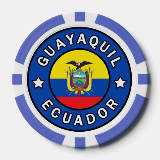 Guayaquil Ecuador Poker Chips (Voorkant)