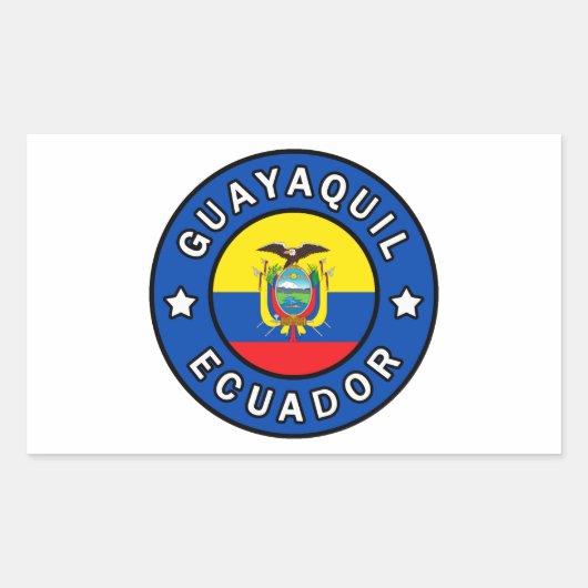 Guayaquil Ecuador Rechthoekige Sticker (Voorkant)
