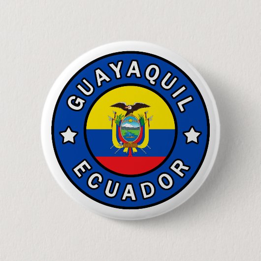 Guayaquil Ecuador Ronde Button 5,7 Cm (Voorkant)