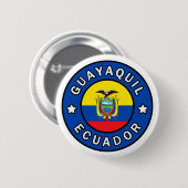Guayaquil Ecuador Ronde Button 5,7 Cm (Voorkant /achterkant)