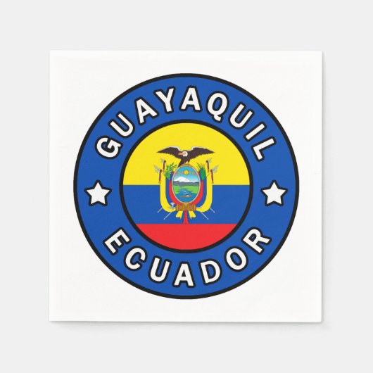 Guayaquil Ecuador Servetten (Voorkant)