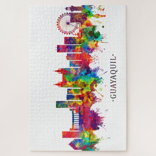 Guayaquil Ecuador Skyline Legpuzzel (Verticaal)