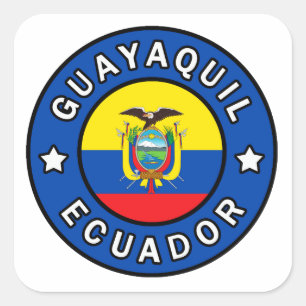 Guayaquil Ecuador Vierkante Sticker