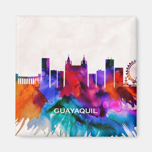 Guayaquil Skyline Magneet (Voorkant)
