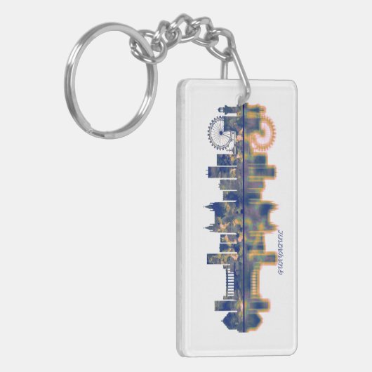 Guayaquil Skyline Sleutelhanger (Voorkant Links)