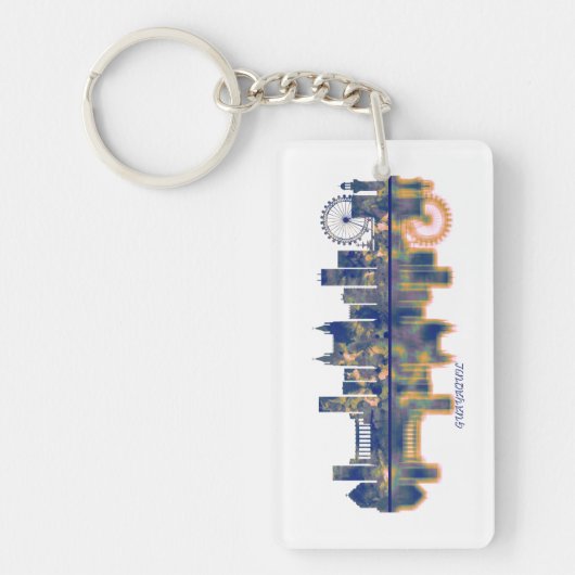 Guayaquil Skyline Sleutelhanger (Voorkant)