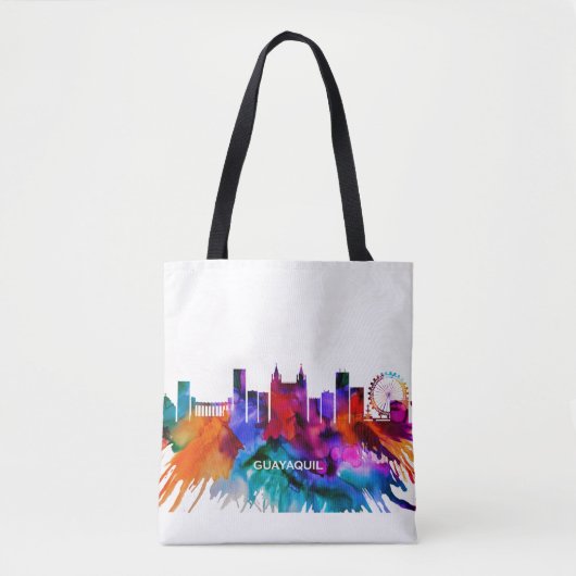 Guayaquil Skyline Tote Bag (Voorkant)
