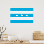 Guayaquil, vlag van Ecuador Poster (Keuken)
