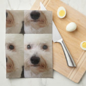 "Gucci" a Bichon Frise - Kitchen Towel Theedoek (Quarter Fold)