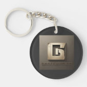 Gucci Signature Logo sleutelhanger (Voorkant)