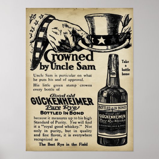  Guckenheimer Rye Whiskey Print (Voorkant)