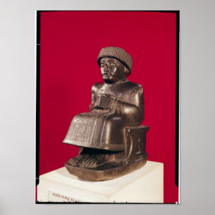 Gudea, Prins van Lagash, gewijd aan Poster