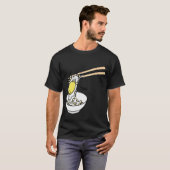 Gudetama Chopsticks T-shirt noedels Shirt (Voorkant volledig)