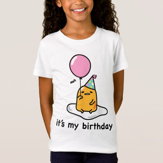 Gudetama "It's My Birthday" T-shirt (Voorkant)