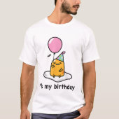 Gudetama "It's My Birthday" T-shirt (Voorkant)