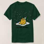 Gudetama the Lazy Egg is mijn geboortedag Confetti T-shirt (Design voorkant)
