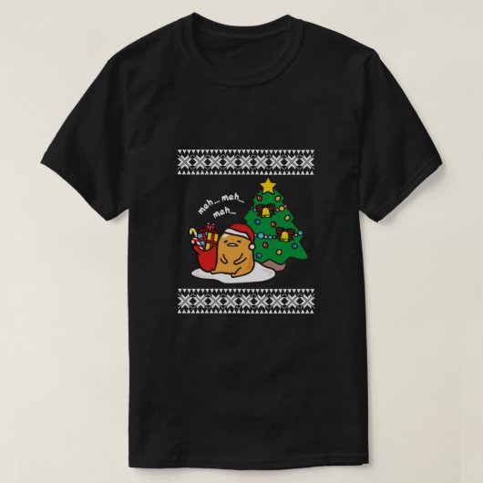 Gudetama Ugly Kerstmis T-shirt (Design voorkant)