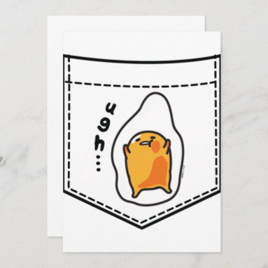 Gudetama Zaksweatshirt Kaart (Voorkant / Achterkant)