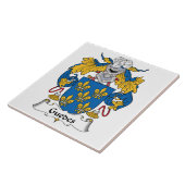 Guedes Family Crest Tegeltje (Zijkant)