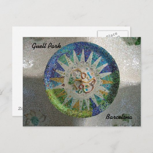 Guell Park Briefkaart (Voorkant / Achterkant)