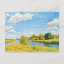 Guelpe Havel uitzicht aquarel havelland stijl